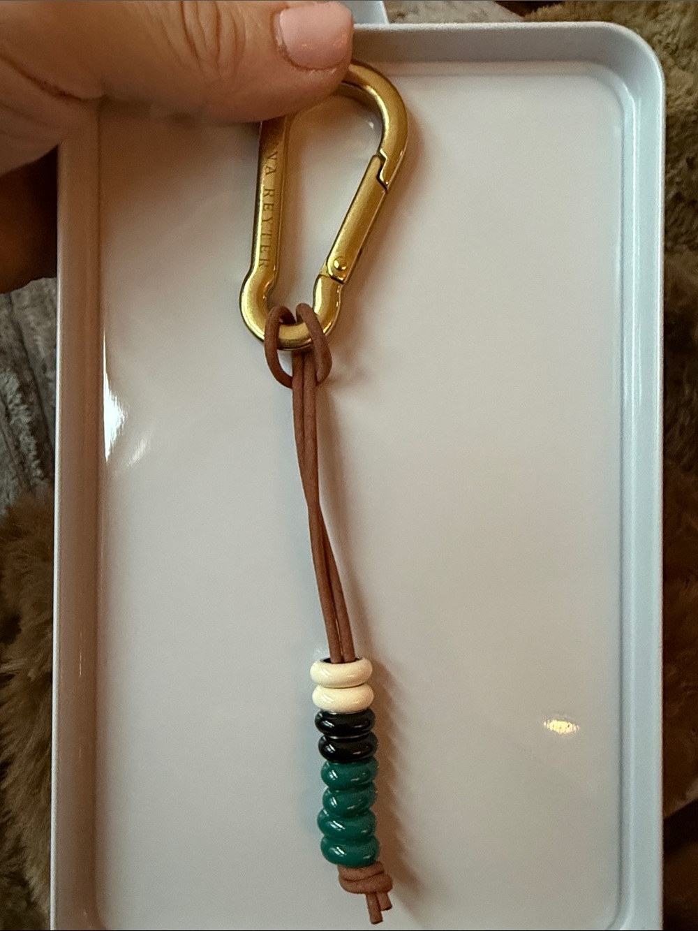 Adina Reyter Sterling silver enamel bag charm